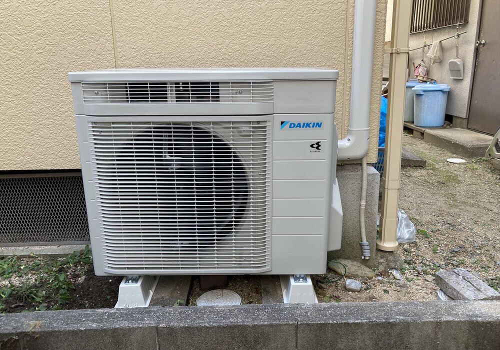 室外機施工後