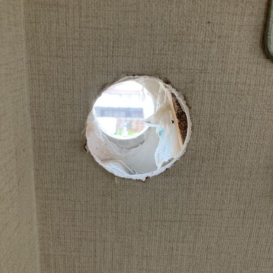 エアコン穴開け工事